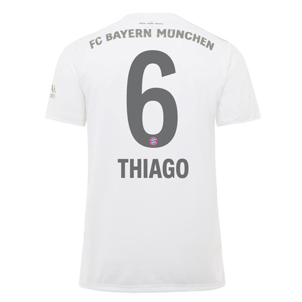 Camiseta Bayern Munich NO.6 Thiago Segunda equipo 2019-20 Blanco